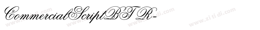 CommercialScriptBT R字体转换